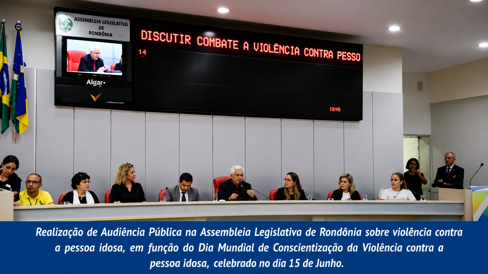 Audiência pública na Assembleia Legislativa sobre violência contra a pessoa idosa