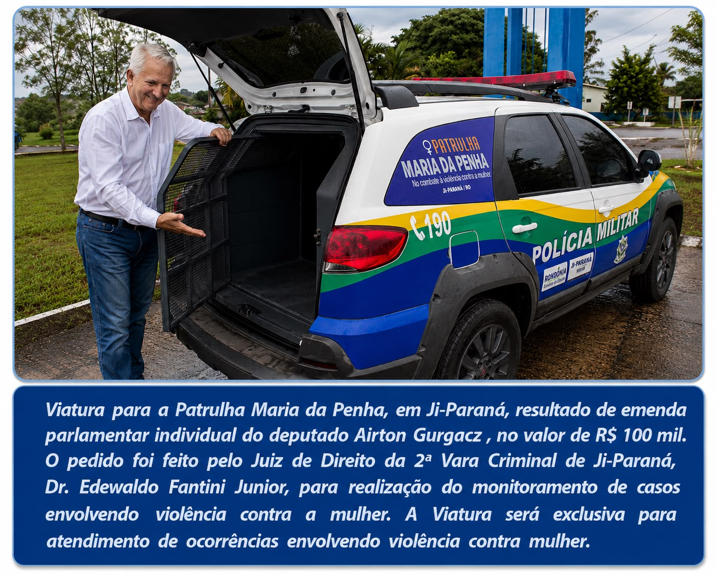 Ações da Patrulha Maria da Penha junto às equipes de segurança pública